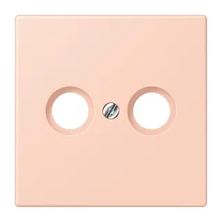 Jung Abdeckung für Antennendosen, Thermoplast lackiert, Serie LS, l'ocre rouge clair LC990TV234