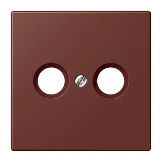 Jung Abdeckung für Antennendosen, Thermoplast lackiert, Serie LS, terre sienne br?lée 31 LC990TV235