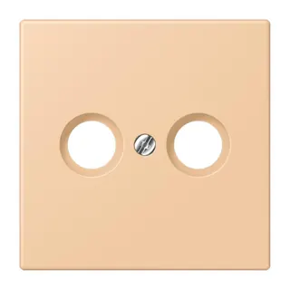 Jung Abdeckung für Antennendosen, Thermoplast lackiert, Serie LS, terre sienne claire 31 LC990TV237
