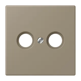 Jung Abdeckung für Antennendosen, Thermoplast lackiert, Serie LS, ombre naturelle moyenne LC990TV242