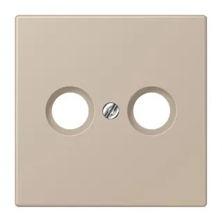 Jung Abdeckung für Antennendosen, Thermoplast lackiert, Serie LS, ombre naturelle claire LC990TV243