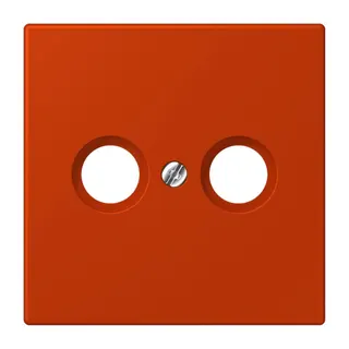Jung Abdeckung für Antennendosen, Thermoplast lackiert, Serie LS, rouge vermillon 59 LC990TV244
