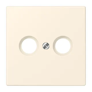 Jung Abdeckung für Antennendosen, Thermoplast lackiert, Serie LS, blanc ivoire LC990TV245
