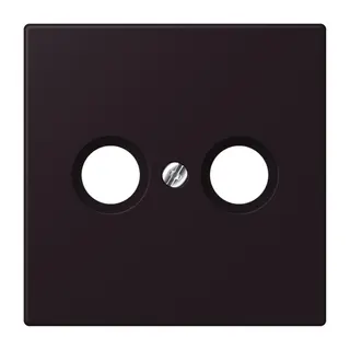 Jung Abdeckung für Antennendosen, Thermoplast lackiert, Serie LS, noir d'ivoire LC990TV248