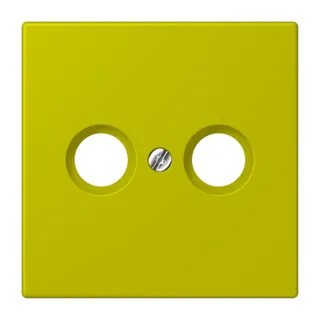 Jung Abdeckung für Antennendosen, Thermoplast lackiert, Serie LS, vert olive vif LC990TV249