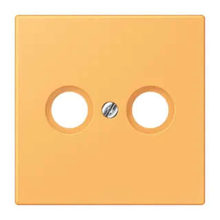 Jung Abdeckung für Antennendosen, Thermoplast lackiert, Serie LS, ocre jaune clair LC990TV254