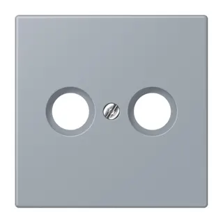 Jung Abdeckung für Antennendosen, Thermoplast lackiert, Serie LS, gris clair 59 LC990TV257
