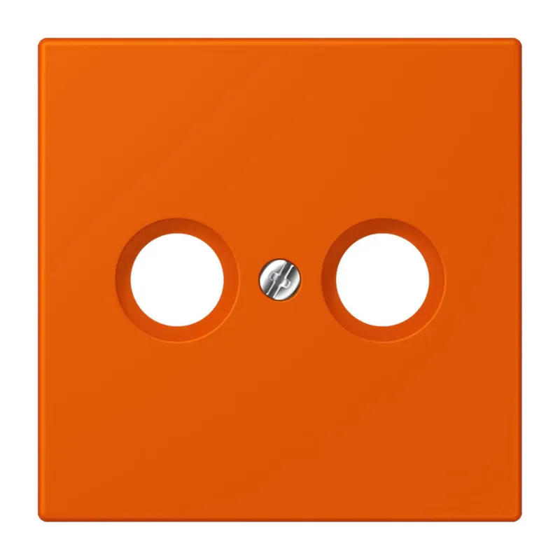 Jung Abdeckung für Antennendosen, Thermoplast lackiert, Serie LS, orange vif LC990TV260