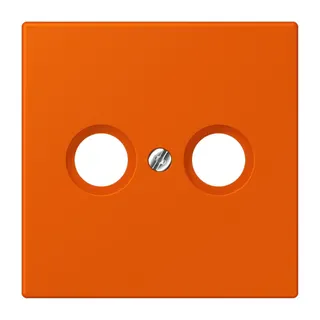 Jung Abdeckung für Antennendosen, Thermoplast lackiert, Serie LS, orange vif LC990TV260