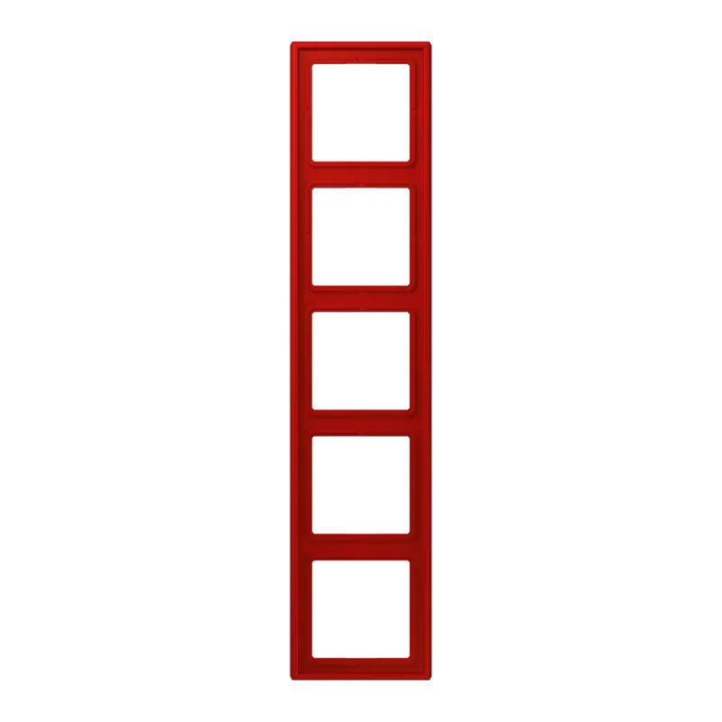 Jung Rahmen, 5-fach, LE CORBUSIER, rouge vermillon 31 LC985227