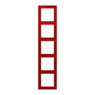 Jung Rahmen, 5-fach, LE CORBUSIER, rouge vermillon 31 LC985227
