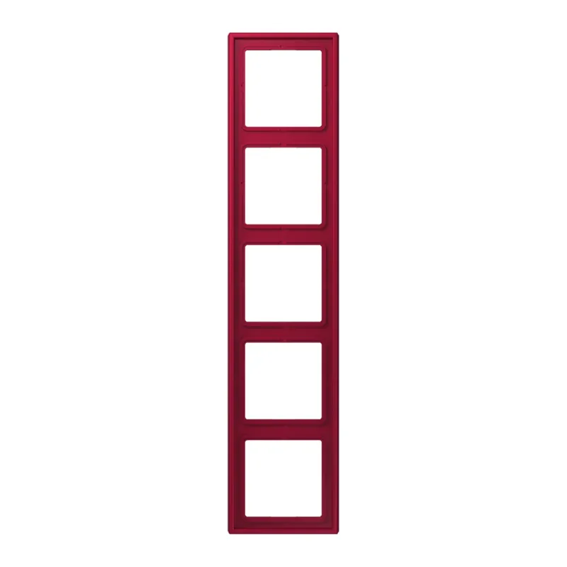 Jung Rahmen, 5-fach, LE CORBUSIER, rouge carmin LC985229