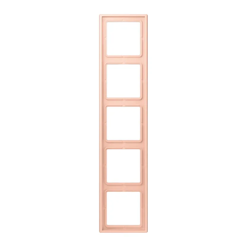 Jung Rahmen, 5-fach, LE CORBUSIER, l'ocre rouge clair LC985234