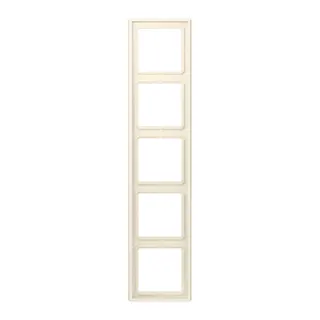 Jung Rahmen, 5-fach, LE CORBUSIER, blanc ivoire LC985245