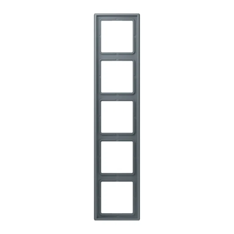 Jung Rahmen, 5-fach, LE CORBUSIER, gris 59 LC985251