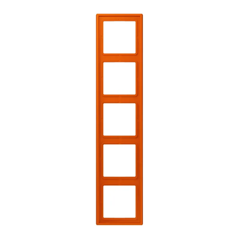 Jung Rahmen, 5-fach, LE CORBUSIER, orange vif LC985260