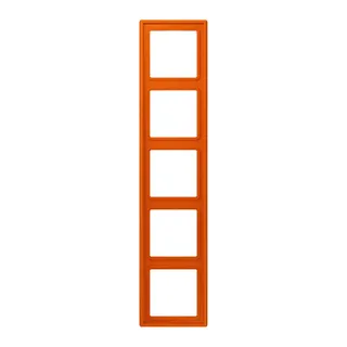 Jung Rahmen, 5-fach, LE CORBUSIER, orange vif LC985260