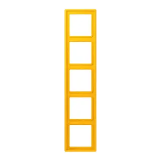 Jung Rahmen, 5-fach, LE CORBUSIER, le jaune vif LC985263