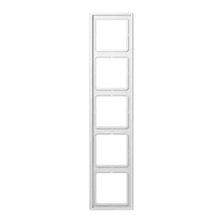 Jung Rahmen 5fach, Duroplast antimikrobiell, LS 990, alpinweiß SPLS985WW