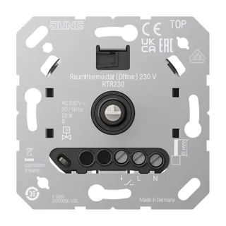 Jung Raumthermostat, Öffner, AC 230 V~ RTR230