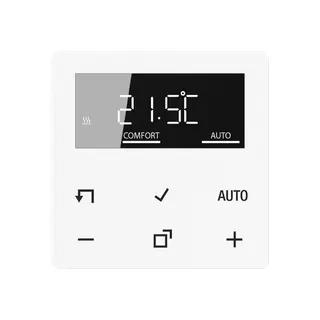 Jung HOME Raumthermostat Display, Serie AS/A, alpinweiß BTA1791WW