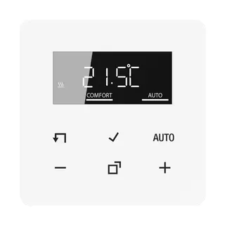 Jung HOME Raumthermostat Display, Serie AS/A, alpinweiß BTCD1791WW