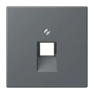 Jung Abdeckung für IAE/UAE-Anschlussdosen 1 x 8-polig, Thermoplast lackiert, Serie LS, gris foncé 31 LC969-1UA202