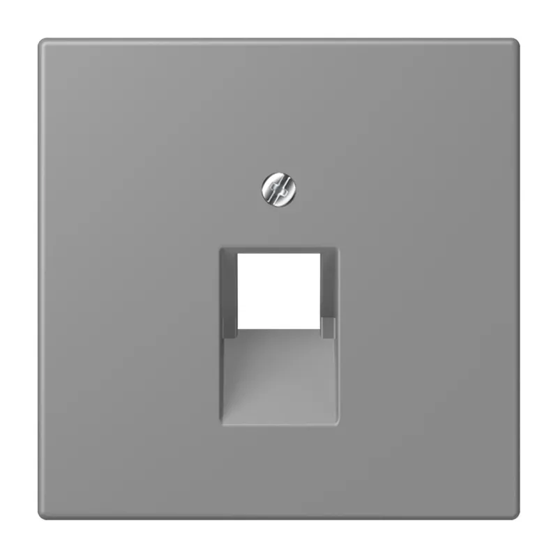 Jung Abdeckung für IAE/UAE-Anschlussdosen 1 x 8-polig, Thermoplast lackiert, Serie LS, gris 31 LC969-1UA203