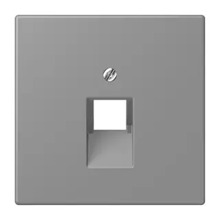 Jung Abdeckung für IAE/UAE-Anschlussdosen 1 x 8-polig, Thermoplast lackiert, Serie LS, gris 31 LC969-1UA203