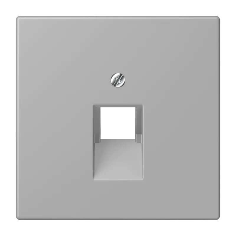 Jung Abdeckung für IAE/UAE-Anschlussdosen 1 x 8-polig, Thermoplast lackiert, Serie LS, gris moyen LC969-1UA204