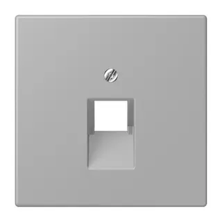 Jung Abdeckung für IAE/UAE-Anschlussdosen 1 x 8-polig, Thermoplast lackiert, Serie LS, gris moyen LC969-1UA204
