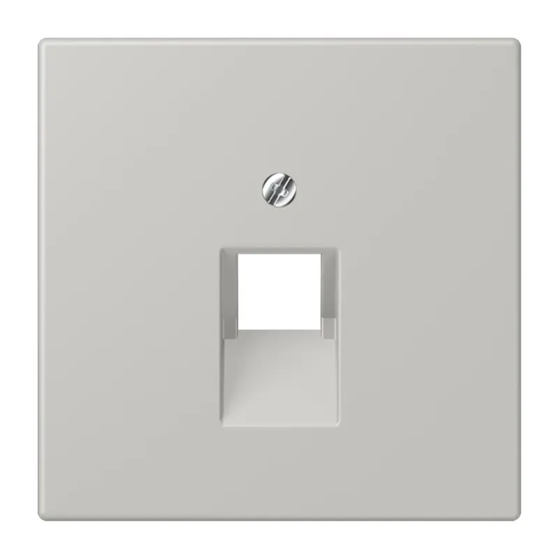 Jung Abdeckung für IAE/UAE-Anschlussdosen 1 x 8-polig, Thermoplast lackiert, Serie LS, gris clair 31 LC969-1UA205