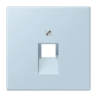 Jung Abdeckung für IAE/UAE-Anschlussdosen 1 x 8-polig, Thermoplast lackiert, Serie LS, outremerclair LC969-1UA208