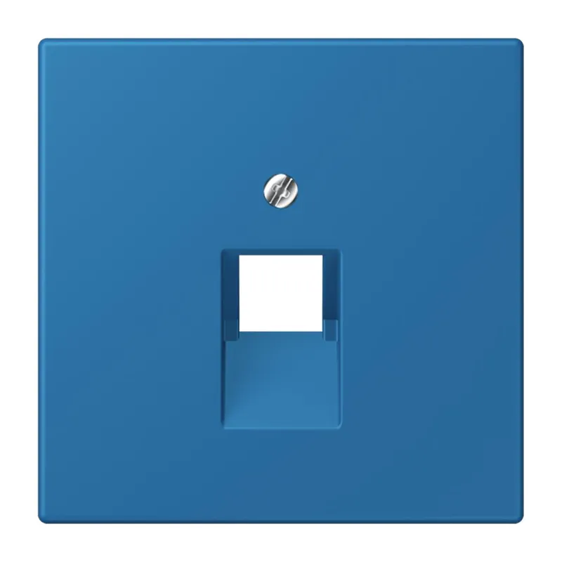 Jung Abdeckung für IAE/UAE-Anschlussdosen 1 x 8-polig, Thermoplast lackiert, Serie LS, bleu céruléen 31 LC969-1UA211