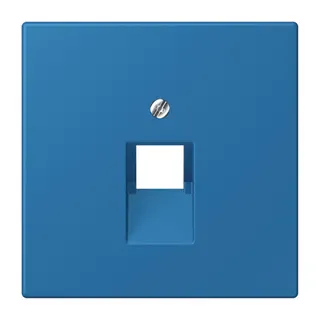 Jung Abdeckung für IAE/UAE-Anschlussdosen 1 x 8-polig, Thermoplast lackiert, Serie LS, bleu céruléen 31 LC969-1UA211
