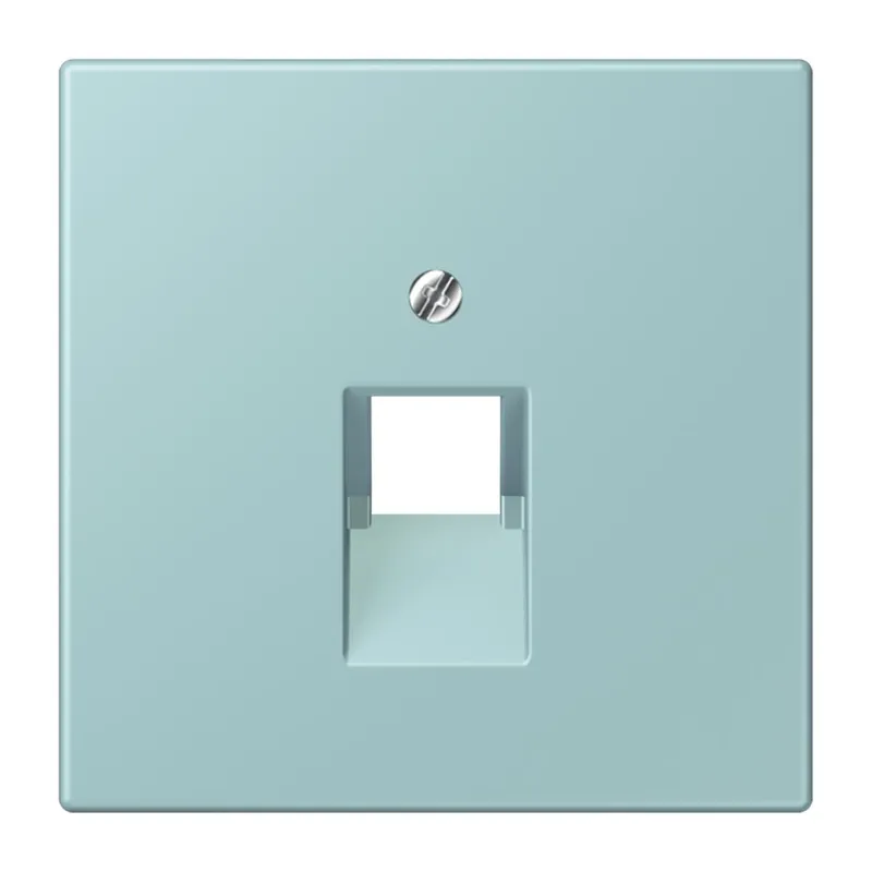 Jung Abdeckung für IAE/UAE-Anschlussdosen 1 x 8-polig, Thermoplast lackiert, Serie LS, céruléen clair LC969-1UA214