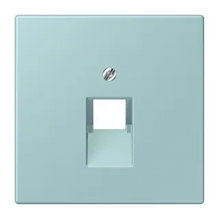 Jung Abdeckung für IAE/UAE-Anschlussdosen 1 x 8-polig, Thermoplast lackiert, Serie LS, céruléen clair LC969-1UA214
