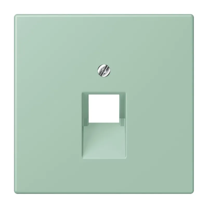 Jung Abdeckung für IAE/UAE-Anschlussdosen 1 x 8-polig, Thermoplast lackiert, Serie LS, vert anglais clair LC969-1UA217