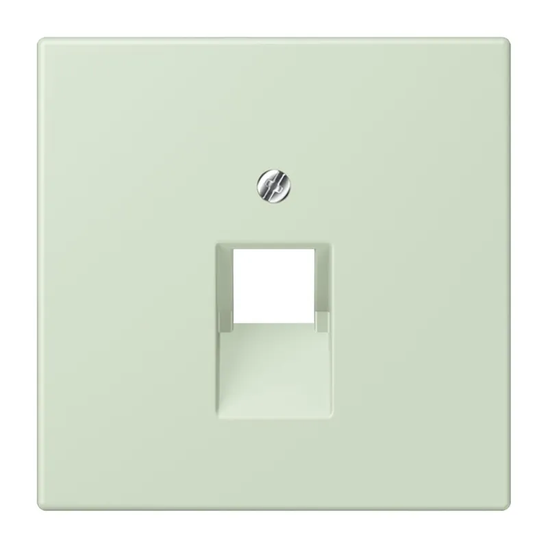 Jung Abdeckung für IAE/UAE-Anschlussdosen 1 x 8-polig, Thermoplast lackiert, Serie LS, vert anglâis pale LC969-1UA218