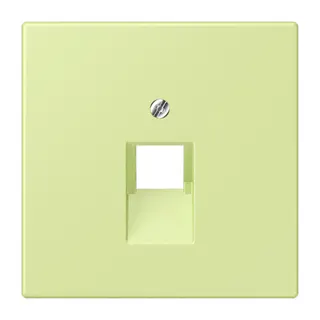 Jung Abdeckung für IAE/UAE-Anschlussdosen 1 x 8-polig, Thermoplast lackiert, Serie LS, vert jaune clair LC969-1UA222