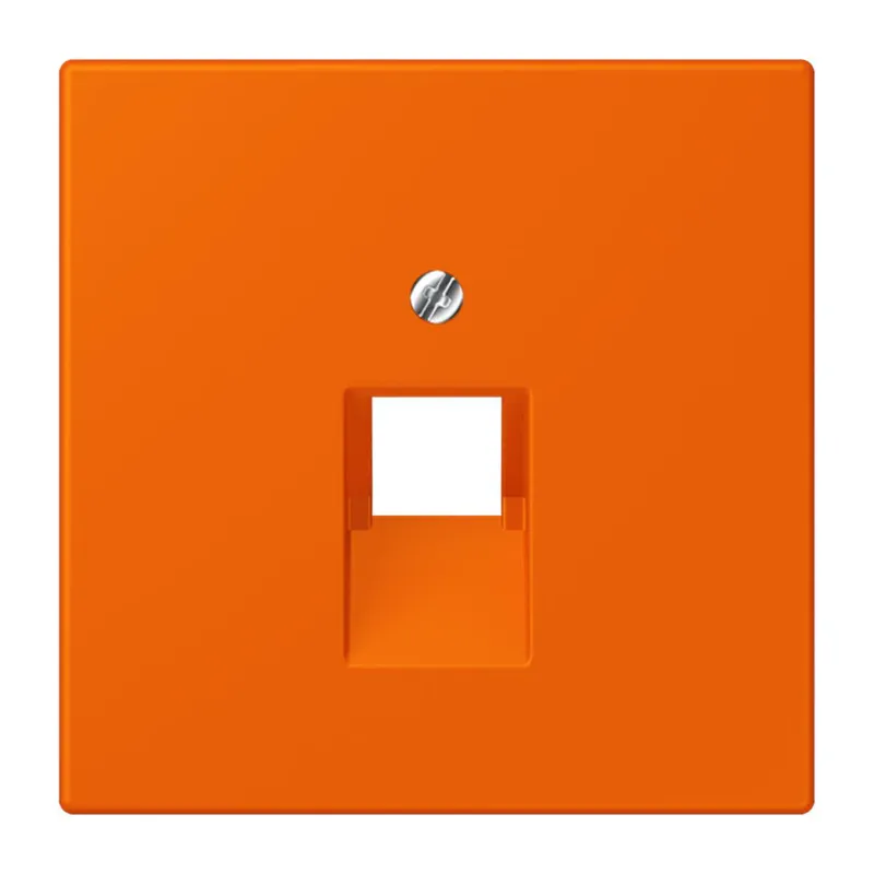 Jung Abdeckung für IAE/UAE-Anschlussdosen 1 x 8-polig, Thermoplast lackiert, Serie LS, orange LC969-1UA224