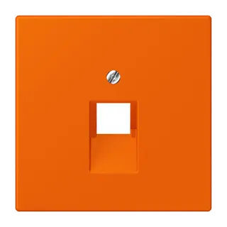 Jung Abdeckung für IAE/UAE-Anschlussdosen 1 x 8-polig, Thermoplast lackiert, Serie LS, orange LC969-1UA224