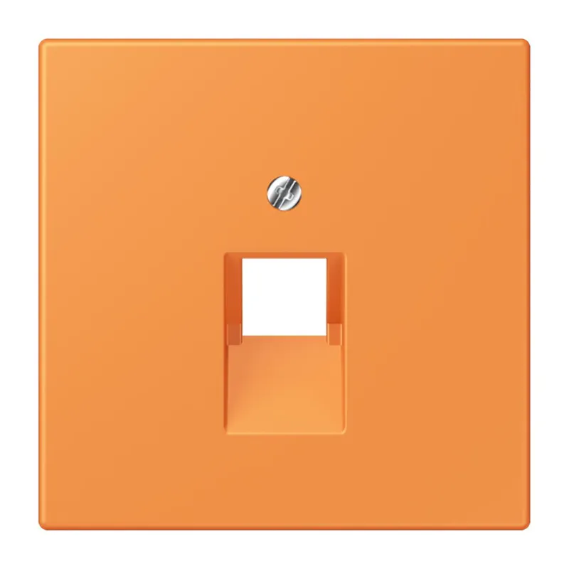 Jung Abdeckung für IAE/UAE-Anschlussdosen 1 x 8-polig, Thermoplast lackiert, Serie LS, orange clair LC969-1UA225