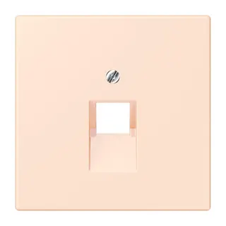 Jung Abdeckung für IAE/UAE-Anschlussdosen 1 x 8-polig, Thermoplast lackiert, Serie LS, orange pâle LC969-1UA226