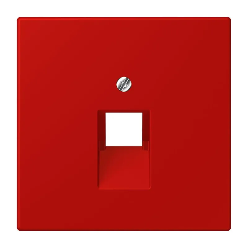 Jung Abdeckung für IAE/UAE-Anschlussdosen 1 x 8-polig, Thermoplast lackiert, Serie LS, rouge vermillon 31 LC969-1UA227