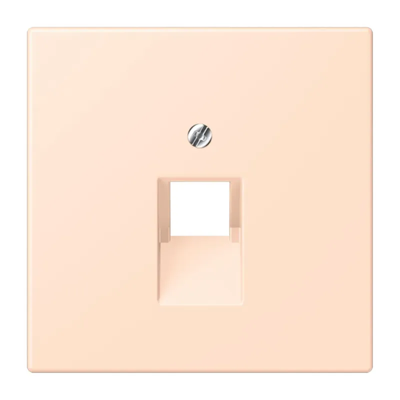 Jung Abdeckung für IAE/UAE-Anschlussdosen 1 x 8-polig, Thermoplast lackiert, Serie LS, rose pâle LC969-1UA228
