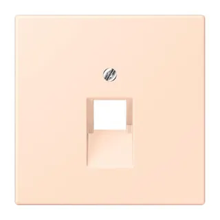 Jung Abdeckung für IAE/UAE-Anschlussdosen 1 x 8-polig, Thermoplast lackiert, Serie LS, rose pâle LC969-1UA228