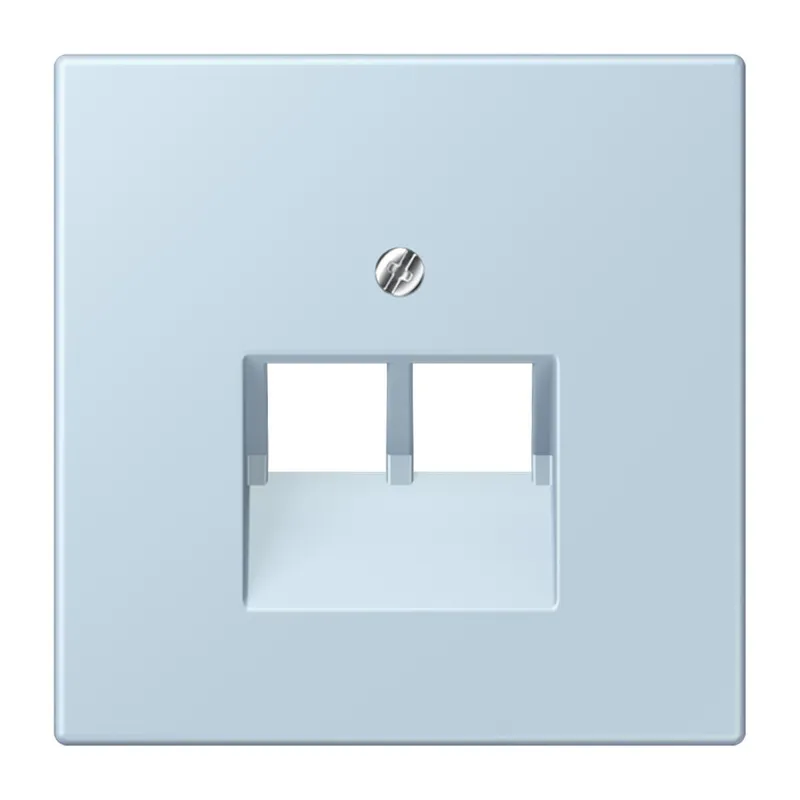 Jung Abdeckung für IAE/UAE-Anschlussdosen 2 x 8-polig, Thermoplast lackiert, Serie LS, outremerclair LC969-2UA208