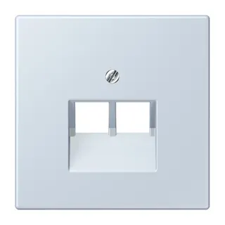 Jung Abdeckung für IAE/UAE-Anschlussdosen 2 x 8-polig, Thermoplast lackiert, Serie LS, outremer pale LC969-2UA209