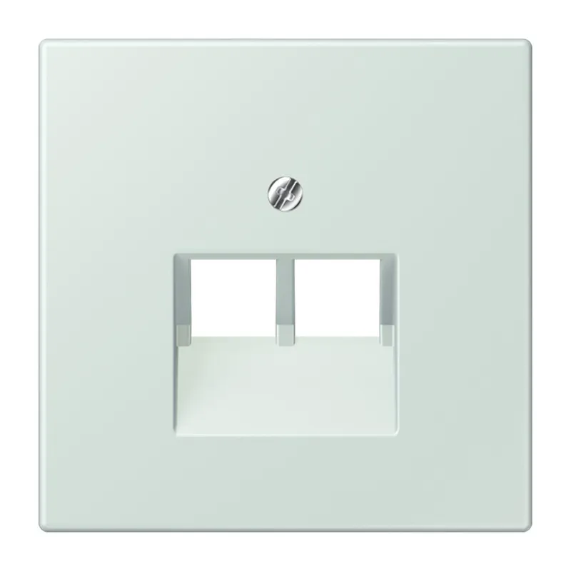 Jung Abdeckung für IAE/UAE-Anschlussdosen 2 x 8-polig, Thermoplast lackiert, Serie LS, céruléen pale LC969-2UA215
